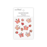 Little Birdie Handmade Flowers Roses & Butterflies Pink Passion (6 packs x 12pcs) (CR103308)
