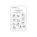 Little Birdie Handmade Flowers Roses & Butterflies Frosty White (6 packs x 12pcs) (CR109938)