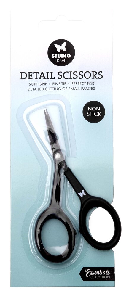 Studio Light Detail Scissors Soft Grip, Fine Tip, Non Stick, 4 Inch Essentials Tools (SL-TO-SCIS03) Studio Light Detail Scissors Soft Grip, Fine Tip, Non Stick, 4 Inch Essentials Tools (SL-TO-SCIS03)