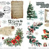 TEXT(ures) Winter in Bloom 6x8 Inch Rub-On Transfer Set Poinsettias & Snowflakes by Lou Collins (TEXRO0003) TEXT(ures) Winter in Bloom 6x8 Inch Rub-On Transfer Set Poinsettias & Snowflakes by Lou Collins (TEXRO0003)