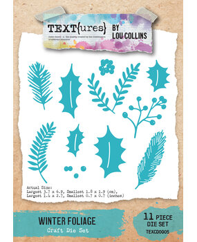 TEXT(ures) Winter in Bloom Craft Die Set Winter Foliage by Lou Collins (TEXCD0005) TEXT(ures) Winter in Bloom Craft Die Set Winter Foliage by Lou Collins (TEXCD0005)