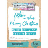 TEXT(ures) Winter in Bloom Craft Die Set Festive Words by Lou Collins (TEXCD0007)