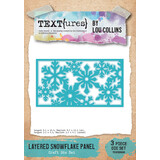TEXT(ures) Winter in Bloom Craft Die Set Layered Snowflake Panel by Lou Collins (TEXCD0006)