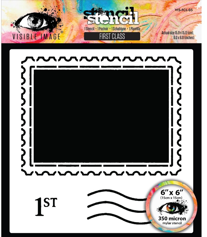 Visible Image Christmas Wrapped Up 6x6 Inch Stencil First Class by Mark Alexander (VIS-FCL-03) Visible Image Christmas Wrapped Up 6x6 Inch Stencil First Class by Mark Alexander (VIS-FCL-03)