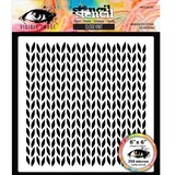 Visible Image Christmas Wrapped Up 6x6 Inch Stencil Close Knit by Mark Alexander (VIS-CLK-03)