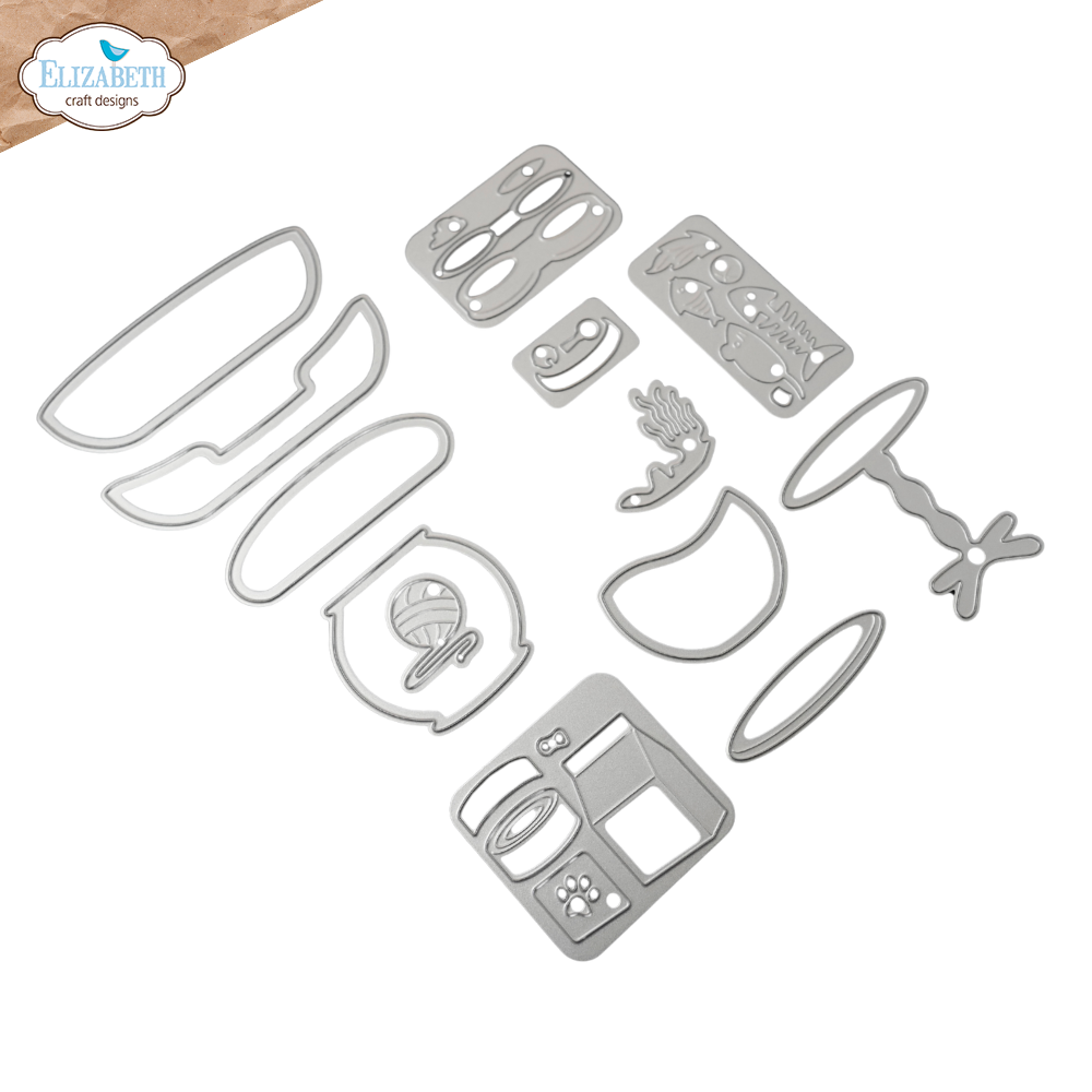 Elizabeth Craft Designs Meet the Cats Die Cat Accessories by Cute & Whimsical (2371) Elizabeth Craft Designs Meet the Cats Die Cat Accessories by Cute & Whimsical (2371)