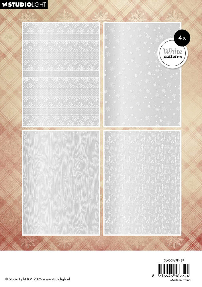 Studio Light Cottage Christmas A5 Vellum Paper Pad Backgrounds (SL-CC-VPP489) Studio Light Cottage Christmas A5 Vellum Paper Pad Backgrounds (SL-CC-VPP489)