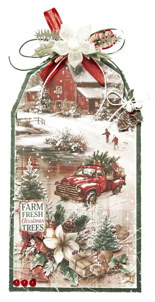 Studio Light Cottage Christmas Tag Paper Pad White (SL-CC-TAGBL14) Studio Light Cottage Christmas Tag Paper Pad White (SL-CC-TAGBL14)