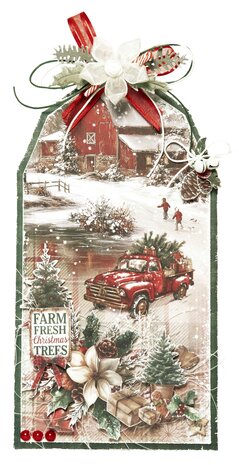 Studio Light Cottage Christmas Tag Paper Pad White (SL-CC-TAGBL14) Studio Light Cottage Christmas Tag Paper Pad White (SL-CC-TAGBL14)