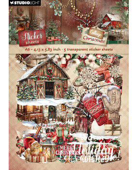 Studio Light Cottage Christmas Transparent Stickers Elements & Texts (SL-CC-STIC82)