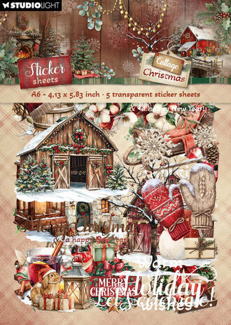 Studio Light Cottage Christmas Transparent Stickers Elements & Texts (SL-CC-STIC82) Studio Light Cottage Christmas Transparent Stickers Elements & Texts (SL-CC-STIC82)