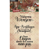 Studio Light Cottage Christmas Clear Stamps Warme Wensen (SL-CC-STAMP959)