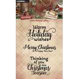 Studio Light Cottage Christmas Clear Stamps Warm Holiday Wishes (SL-CC-STAMP958)