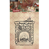 Studio Light Cottage Christmas Clear Stamps Fireplace (SL-CC-STAMP957)