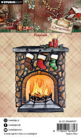 Studio Light Cottage Christmas Clear Stamps Fireplace (SL-CC-STAMP957) Studio Light Cottage Christmas Clear Stamps Fireplace (SL-CC-STAMP957)