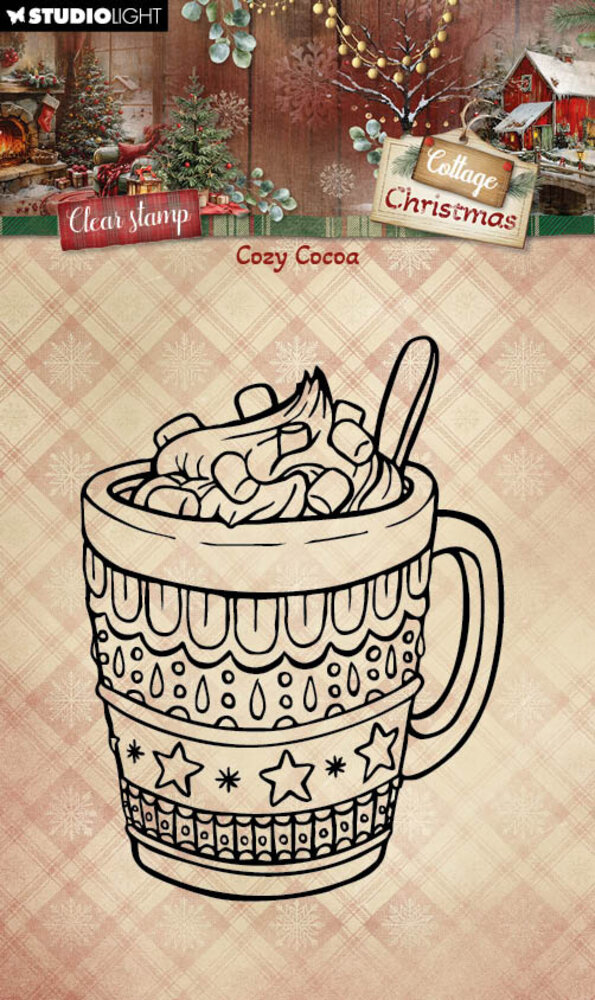 Studio Light Cottage Christmas Clear Stamps Cozy Cocoa (SL-CC-STAMP956)