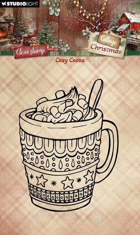 Studio Light Cottage Christmas Clear Stamps Cozy Cocoa (SL-CC-STAMP956)