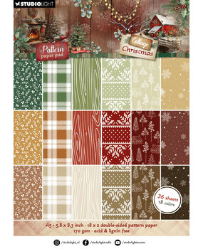 Studio Light Cottage Christmas A5 Pattern Paper Pad (SL-CC-PPP487)