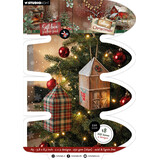Studio Light Cottage Christmas A5 Gift Box Paper Pad House Box (SL-CC-GBPP490)