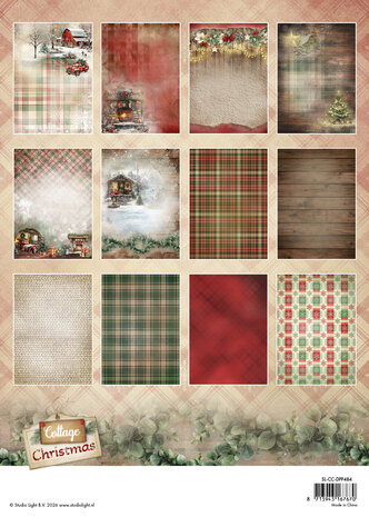 Studio Light Cottage Christmas A4 Designer Paper Pad Background (SL-CC-DPP484) Studio Light Cottage Christmas A4 Designer Paper Pad Background (SL-CC-DPP484)