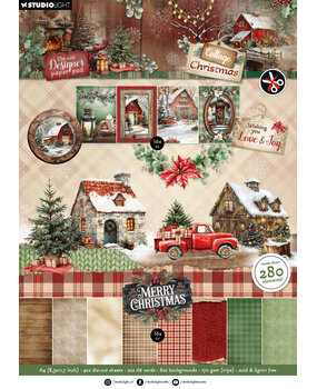 Studio Light Cottage Christmas A4 Die-Cut Designer Paper Pad (SL-CC-DCPP483)