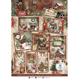 Studio Light Cottage Christmas A4 Card Making Pad for Creating 12 Cards (SL-CC-CMP41)