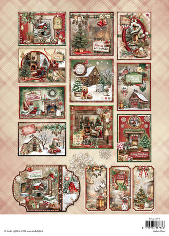 Studio Light Cottage Christmas A4 Card Making Pad for Creating 12 Cards (SL-CC-CMP41) Studio Light Cottage Christmas A4 Card Making Pad for Creating 12 Cards (SL-CC-CMP41)