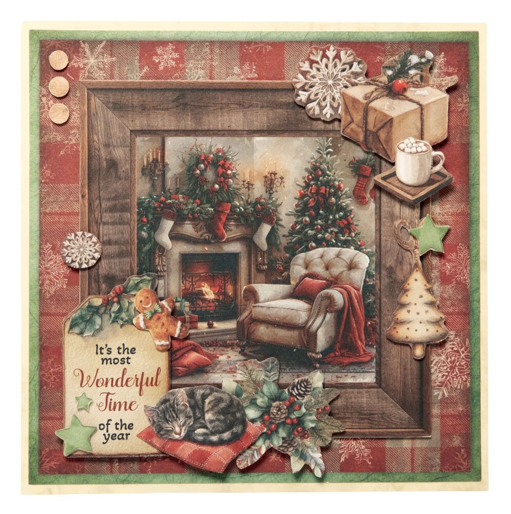 Studio Light Cottage Christmas A4 Card Making Pad for Creating 12 Cards (SL-CC-CMP41) Studio Light Cottage Christmas A4 Card Making Pad for Creating 12 Cards (SL-CC-CMP41)