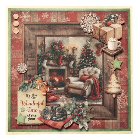 Studio Light Cottage Christmas A4 Card Making Pad for Creating 12 Cards (SL-CC-CMP41) Studio Light Cottage Christmas A4 Card Making Pad for Creating 12 Cards (SL-CC-CMP41)