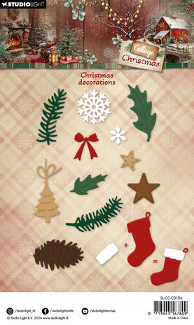Studio Light Cottage Christmas Cutting Dies Christmas Decorations (SL-CC-CD1116) Studio Light Cottage Christmas Cutting Dies Christmas Decorations (SL-CC-CD1116)