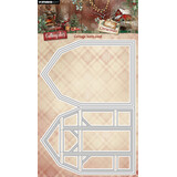 Studio Light Cottage Christmas Cutting Dies Cottage Barn Card (SL-CC-CD1114)