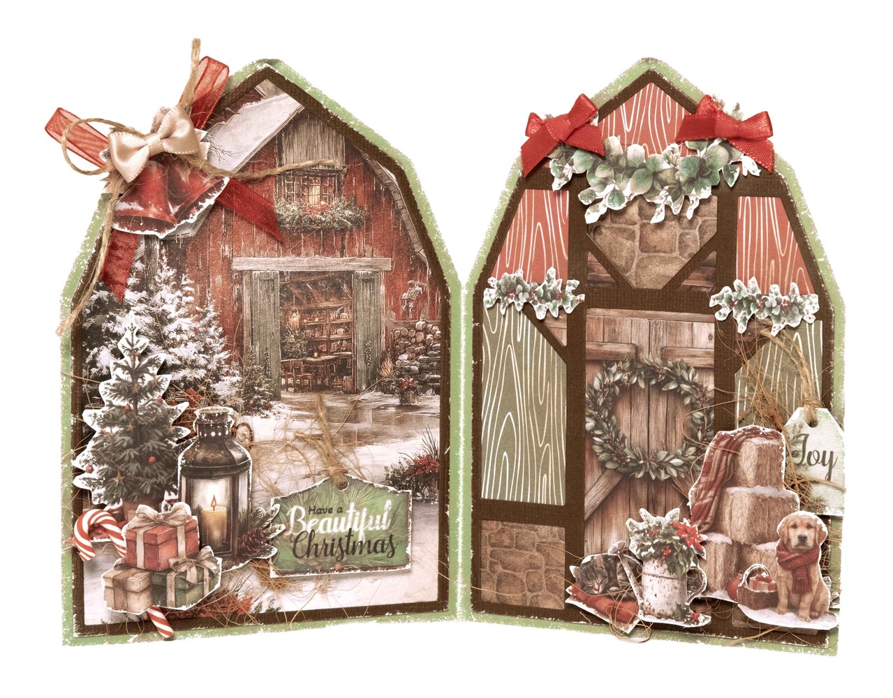Studio Light Cottage Christmas Cutting Dies Cottage Barn Card (SL-CC-CD1114) Studio Light Cottage Christmas Cutting Dies Cottage Barn Card (SL-CC-CD1114)