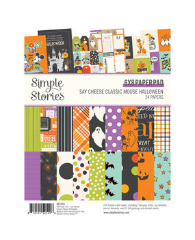 Simple Stories Say Cheese Classic Mouse Halloween 6x8 Inch Pad (27216)
