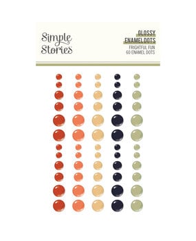 Simple Stories Frightful Fun Glossy Enamel Dots (27313)