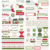 Simple Stories Kringle & Co. Cardstock Stickers Basics (27503)