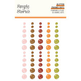 Simple Stories Pumpkins & Plaid Glitter Enamel Dots (27424)