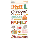 Simple Stories Pumpkins & Plaid Foam Stickers (27422)