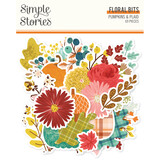 Simple Stories Pumpkins & Plaid Floral Bits & Pieces (27421)