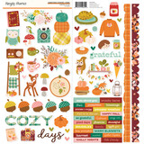 Simple Stories Pumpkins & Plaid Cardstock Stickers Icons (27402)