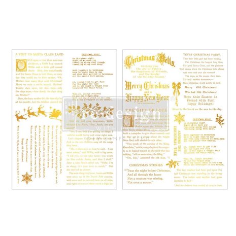 Re-Design with Prima Kacha Golden Tidings 8,5x11 Inch Middy Foil Transfers (2pcs) (684136) Re-Design with Prima Kacha Golden Tidings 8,5x11 Inch Middy Foil Transfers (2pcs) (684136)