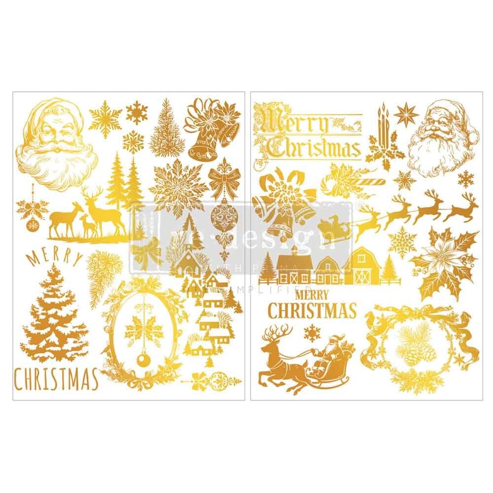 Re-Design with Prima Kacha Holiday Heirloom Foil 8,5x11 Inch Middy Foil Transfers (2pcs) (684143) Re-Design with Prima Kacha Holiday Heirloom Foil 8,5x11 Inch Middy Foil Transfers (2pcs) (684143)