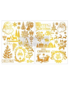 Re-Design with Prima Kacha Holiday Heirloom Foil 8,5x11 Inch Middy Foil Transfers (2pcs) (684143)
