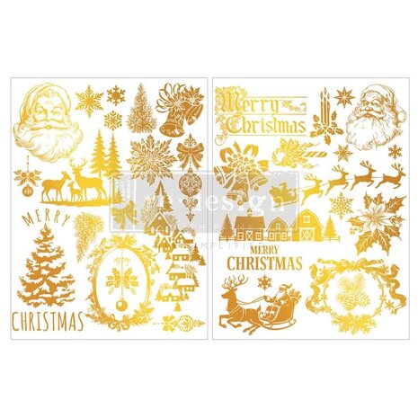 Re-Design with Prima Kacha Holiday Heirloom Foil 8,5x11 Inch Middy Foil Transfers (2pcs) (684143) Re-Design with Prima Kacha Holiday Heirloom Foil 8,5x11 Inch Middy Foil Transfers (2pcs) (684143)