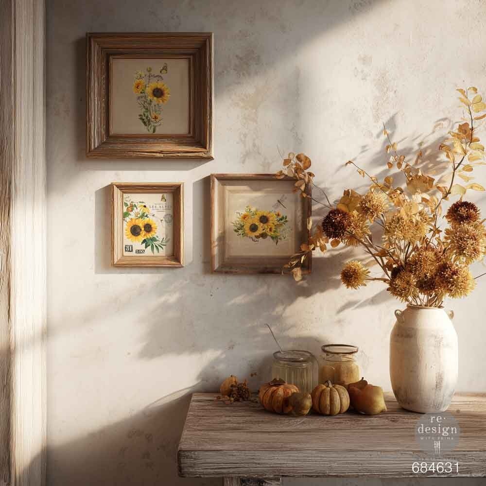 Re-Design with Prima Rustic Amber Petals 8,5x11 Inch H2O Transfers Single Sheet (684631) Re-Design with Prima Rustic Amber Petals 8,5x11 Inch H2O Transfers Single Sheet (684631)