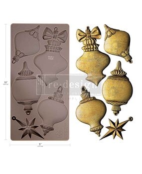 Re-Design with Prima Winter Luxe Blanks 5x10 Inch Decor Moulds (684501)
