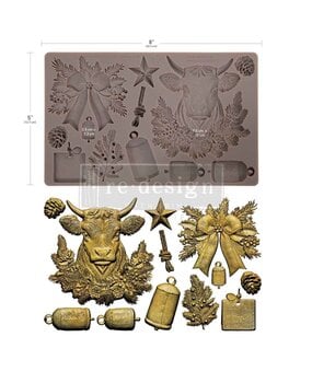 Re-Design with Prima Winter Barnstead 5x8 Inch Decor Moulds (684532)