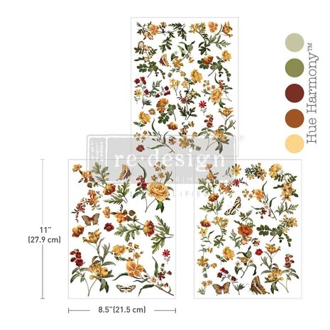 Re-Design with Prima Saffron Soltice 8,5x11 Inch Middy Transfers (3pcs) (684693) Re-Design with Prima Saffron Soltice 8,5x11 Inch Middy Transfers (3pcs) (684693)