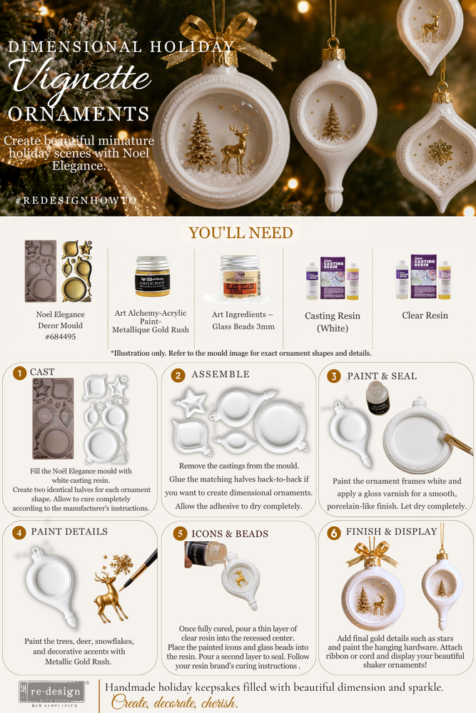 Re-Design with Prima Golden Solstice 5x8 Inch Decor Moulds (684600) Re-Design with Prima Golden Solstice 5x8 Inch Decor Moulds (684600)
