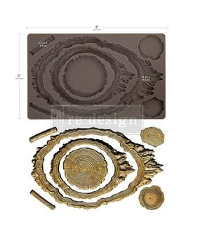 Re-Design with Prima Evergreen & Embers 5x8 Inch Decor Moulds (685935)