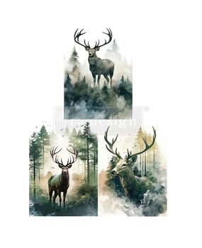 Re-Design with Prima Vapor & Velvet 11,7x16x5 Inch A3 Decoupage Fiber Pack (3pcs) (684648)